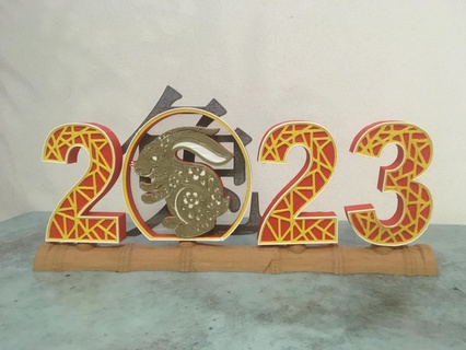 Cinese oroscopo 2023 arte Cina anno calendario design coniglio rabit sappiamo 3d print model - Mito3D