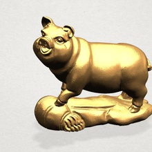 oroscopo cinese 12 pig various 3d print house human people characters miniatures figurines statue sculpture zodiac zoo animal 3d print model - Mito3D