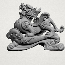 chinês criatura mítica pi xiu 01 various 3d print house human people characters miniatures figurines statue sculpture zodiac horoscope zoo animal 3d print model - Mito3D