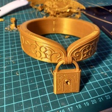 chinese style collar lock 3d print model - Mito3D