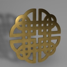 chinese symbol jewelry china empress tao 3d print model - Mito3D