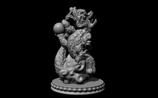chinese themed chess - rook print place chessboard board game figurine fantasy dnd art toy samurai warrior pawn saber wargame king dragon 3d print model - Mito3D