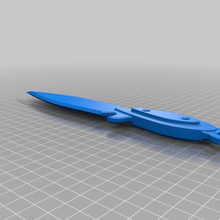 chinese throwing knife props 3d print model - Mito3D