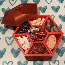 chinese year candy box removable trays new lunar snack tray 3d print model - Mito3D