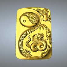 ching tai chizodiac 6 yılan kolye takı 3d print model - Mito3D