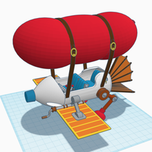 chip 'n dale - rescue rangers dirigible plano art avión de disney n 3d print model - Mito3D