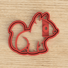 chipmunk cutter cookie art squirrel mould fun 3d print model - Mito3D