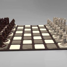 chiquier salon game chess piece queen set &eacute fou king reine roy toure tower 3d print model - Mito3D