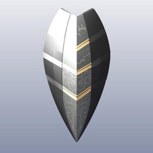 chitin shield art sheild knight 3d print model - Mito3D