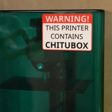 chitubox avvertimento cartello leggere perché attrezzo creality elegoo congelato qidi tech resina stampante 3d Accessori 3d print model - Mito3D