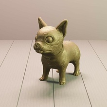 Chiuahuahua Hund Chihuahua Maskottchen Sprache Junge 3d print model - Mito3D