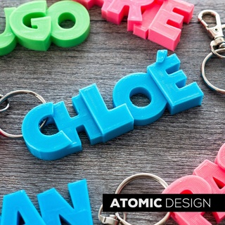 chlo - name keyring keychain 3d print model - Mito3D