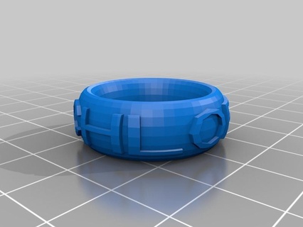 chloe pd 5 customized text ring bracelet crown thing Fashion fashion 3d print model - Mito3D