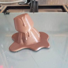 chocofella a casa decoração fillamentum filla, cara filamento o chocolate 3d print model - Mito3D