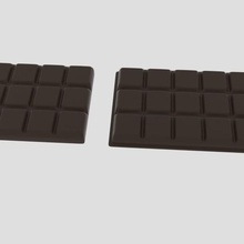 barre de chocolat divers des bonbons doux le bloc kakao cacao choc choco lait les aliments bar 3d print model - Mito3D