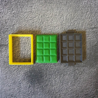 chocolate bar galleta cortador cortadores pastel fondant herramientas 3d print model - Mito3D