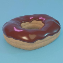 chocolate donut food_drink 3d print model - Mito3D