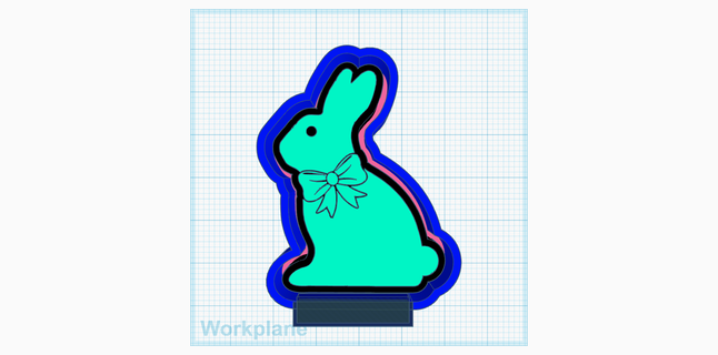 chocolate easter bunny 3d print model - Mito3D