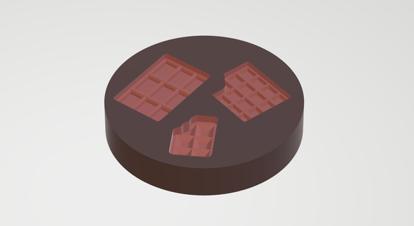 cioccolato porcellana taglierina 3d print model - Mito3D