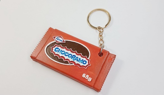 chocorramo keychain colombia classic sweets cake chocolate 3d print model - Mito3D