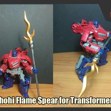 chohi flame spear transformers game transformer 3d print model - Mito3D