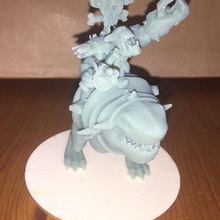 chompy mounted ork game rider boss warhammer 3d print model - Mito3D