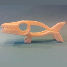 chompy stompy chip clip home bag dinosaur prehistoric 3d print model - Mito3D