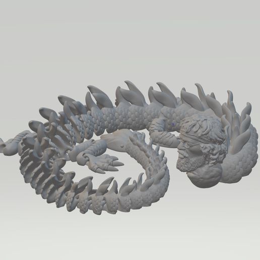 chong dragon 3D print model - Mito3D