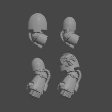 chonky truescale armor arms game space marines warhammer tabletop terminators 3d print model - Mito3D