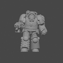 chonky truescale armor squad bodies & legs game space marines warhammer tabletop terminators 3d print model - Mito3D