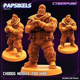 choogs muscle hire cyberpunk 3d print model - Mito3D