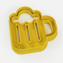 chop beer cookie cutter - sharp cookiecutter cake cookies porcelain masses whale paste 3d print model - Mito3D