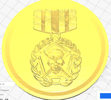 picado medalha montanha russa jogos casa cor arte 3d print model - Mito3D