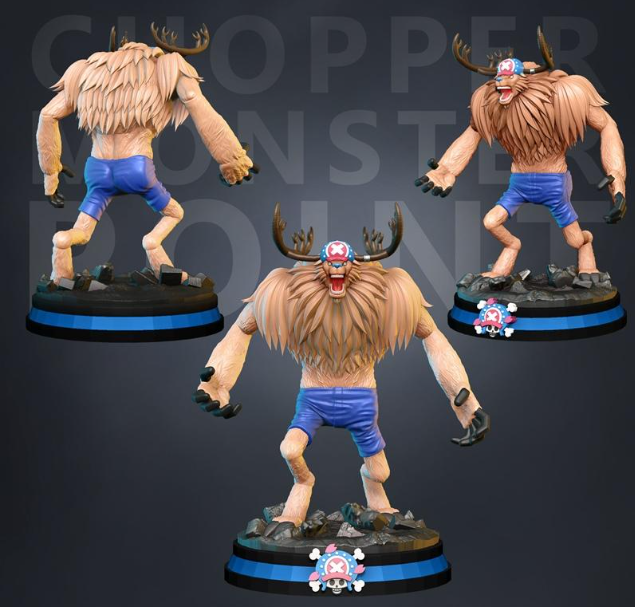 chopper monster point one piece 3D print model - Mito3D
