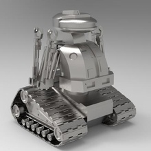 chopping mall protettore robot arte 3d print model - Mito3D