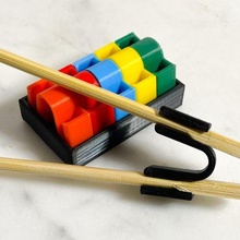 chopsticks helper gadget chop stick sticks sushi japan japanese aid dining 3d print model - Mito3D