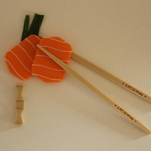 o hashi sushi a arte os pauzinhos chopstick alimentos da matemática de brinquedo japonês japão lego criatividade lagostas restaurante minimalista 3d print model - Mito3D