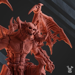 chosen crimson lord demon fantasy sci-fi wargaming tabletop daemon chaos 28mm alternative proxy grimdark dakkadakka heresy 3d print model - Mito3D
