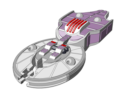 chouka arbiter police corvette Game theocracy escalation wars starmada full thrust 3d print model - Mito3D