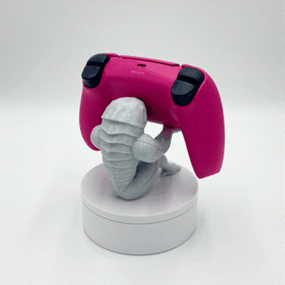 chozo statue controller stand game toys xbox ps5 playstation holder nintendo switch ps4 series x 3d print model - Mito3D