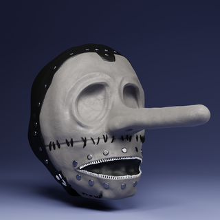 chris fehn slipknot mask fanart halloween cosplay creepy masks metal 3d print model - Mito3D