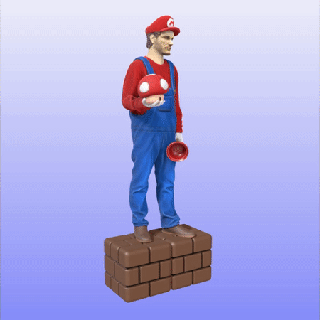 chris pratt - super mario luigi bowser peach toad nintendo fun easy print parts costume cosplay movie 3d print model - Mito3D