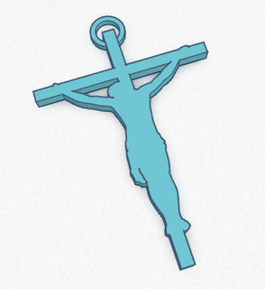 christ cross catholic 3d print model - Mito3D