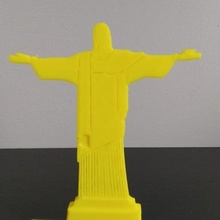 le christ rédempteur art 2d super mario rio statue de brésil 3d print model - Mito3D