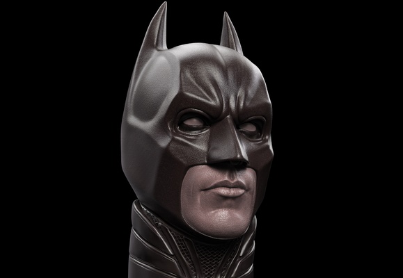 christian bale- batman head art bale robert pattinson joker dc penguin riddler miniatures figurines sculptures thor superman toys loveandthunder chrishemsworth comic art marvel benaffleck 3d print model - Mito3D