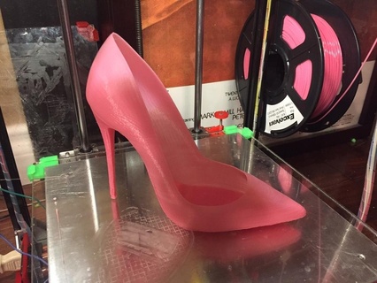 cristiano Louboutin Kate 120 alto tacco pompa donna scarpa moda 3d print model - Mito3D