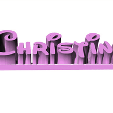 christine escrivaninha prato 3d print model - Mito3D