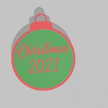 Natale 2021 palla arte albero regalo 3d print model - Mito3D