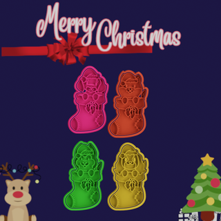 Natale 2023 numero 30 biscotto taglierina impostato 4 casa festività incontro cucina decorato biscotti santa claus renna decorazione albero nomi elfi i regali Pan zenzero cracker noccioline 3d print model - Mito3D