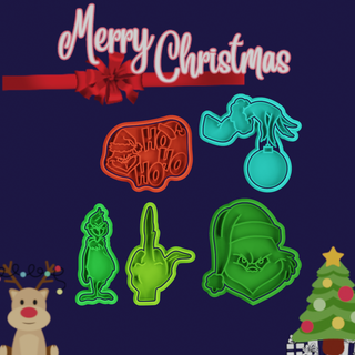 Noel 2023 numara 36 kurabiye kesici Ayarlamak 4 ev şenlikler toplantı mutfak dekore edilmiş Baba madde ren geyiği dekorasyon ağaç isimler elfler Hediyeler zencefilli çörek kraker Fındık 3d print model - Mito3D